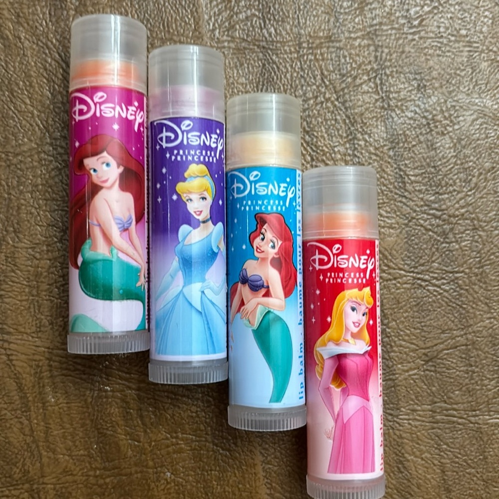 A set of 4 Avon Disney Chapstick